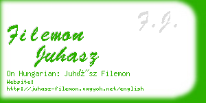 filemon juhasz business card